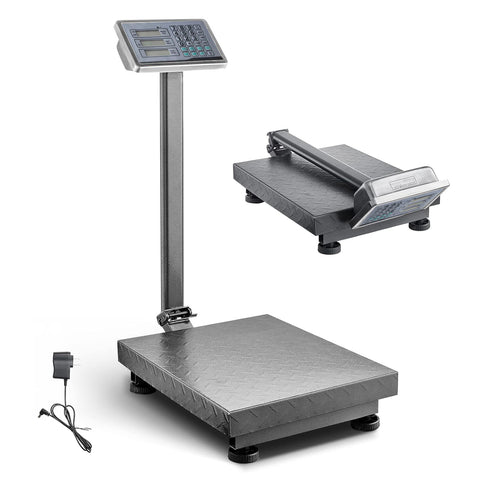 Bilancia elettronica Daimann 300kg richiudibile con triplo display LCD, tastiera numerica e batteria ricaricabile per uso professionale