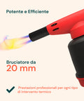 Saldatore A Gas Hellfire Con Piezo E 2 Cartucce Da 190g Incluse