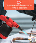 Saldatore A Gas Hellfire Con Piezo E 2 Cartucce Da 190g Incluse