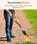 Kit Cannello Alta Portata 54kw con Tubo da 10m e Accensione Automatica