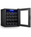 Cantinetta Vino Refrigerata Silenziosa con Display Led Touch e Mensole Cromate
