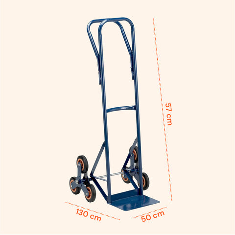 Carrello Trasporto Per Scale Con Portata Massima Di 120 Kg Blu