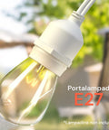 Catena Portalampade 5 Attachi E27 5mt Bianca