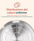 Saltapasta Chef 32 cm – Alluminio Satinato Naturale – Full Induction
