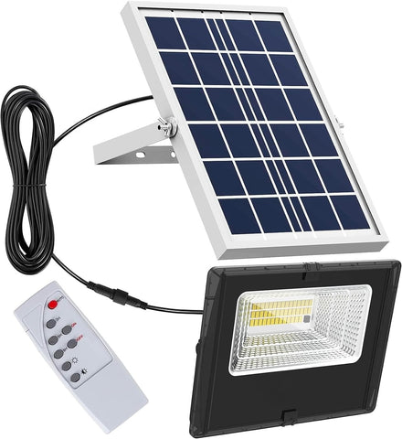 LED Solarstrahler 40W IP66 Dämmerungssensor mit Fernbedienung und Timer