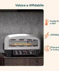 Forno Pizza Elettrico Professionale con Pala 2200W