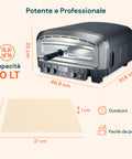 Forno Pizza Elettrico Professionale con Pala 2200W