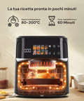 Avilia Friggitrice ad Aria 8L 1350W con Display Digitale, Timer, Cestello Removibile e 8 Programmi Ean-8056897155073