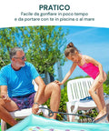 Gonfiaggio facile del materasso doppio Bestway con pompa manuale, pratico da preparare per piscina e mare