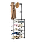 avilia home appendiabiti multiuso con 5 ripiani in tnt e 2 aste portabiti capienza 10 paia ean 8056819052909