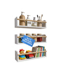 avilia home set 3 mensole da parete per bambini in legno resistente 40x12 cm portata 3kg ean 8052879011672