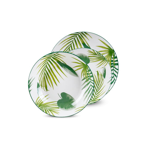 Speiseservice 18-teilig aus Porzellan Amazzonia
