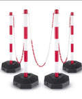 daimann paletti segnaletici con catena 2 metri set 4 colonnine ben visibili ean 8056590070499