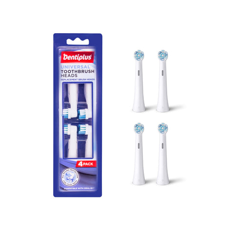 Set mit 4 Universal-Bürstenköpfen für Oral-B-Zahnbürsten