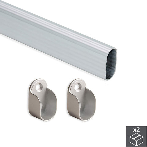 Kleiderstange für Kleiderschrank 30x15mm