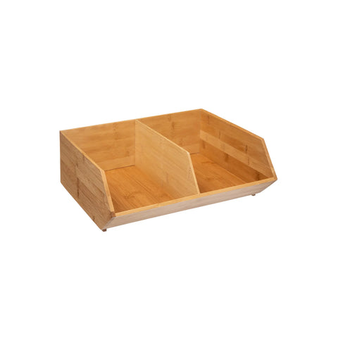 Organizer Bambus 2 Fächer 35x12,5cm