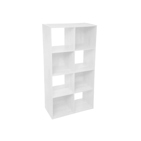 Scaffale 8 Moduli In Legno 67,5x134cm Bianco