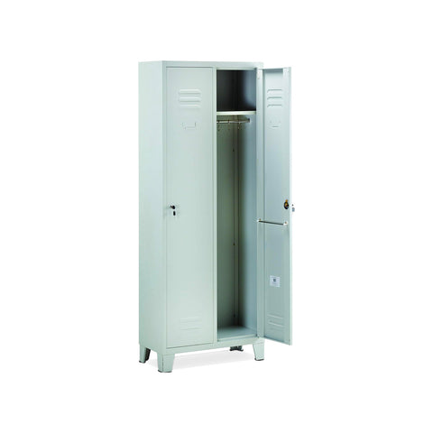 Umkleideschrank 2-türig mit Schlüsseln 180x33x68,5cm