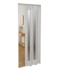 garden friend porta a soffietto bianca 85x215 cm in pvc con inserti ps e chiusura a chiave ean 8023755042714