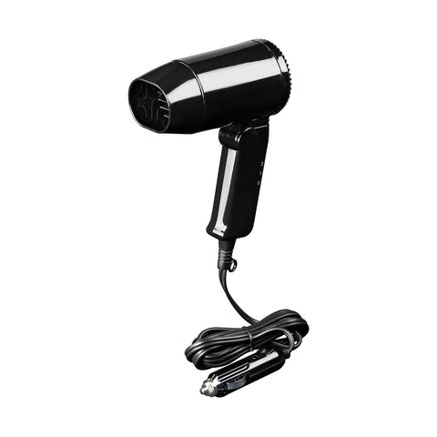 Föhn Haartrockner und Defroster für Auto 18V/180W Schwarz