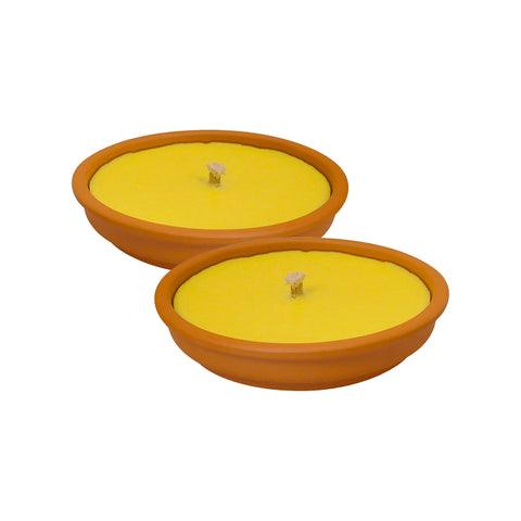 2er-Set Zanza Tiger Icaridin-Kerzen, 14 cm