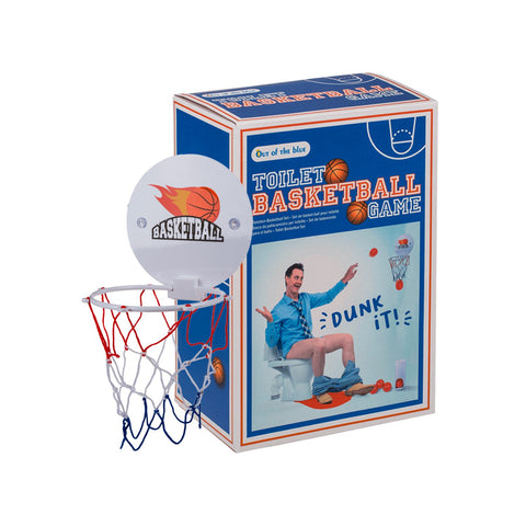 Gioco Basket per WC – Set 7 Pezzi con Canestro e Pallone