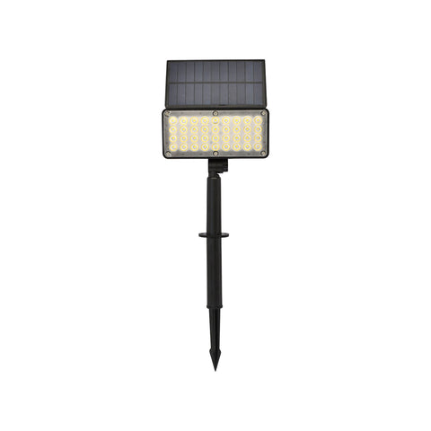 Solar-LED-Strahler 2 Helligkeitsstufen mit Erdspieß 5W 4000K