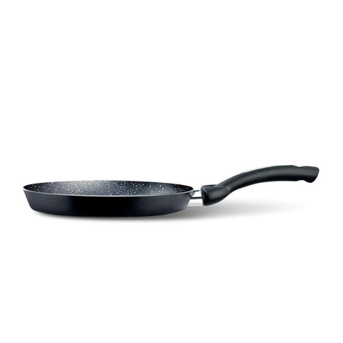 Crêpes-Pfanne 27cm Antihaftbeschichtet Stein-Effekt für Induktion und alle Herdarten