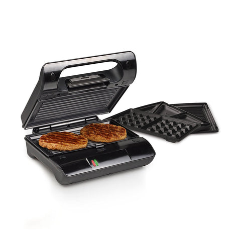Edelstahl Waffel- und Sandwichmaker 800W