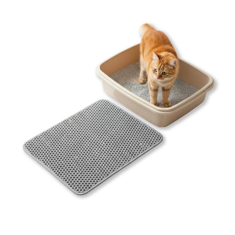 Katzenstreumatte mit Sandrückgewinnung, Wabenstruktur 90x60 cm