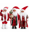 saint joy babbo natale con luci e musica statua natalizia decorativa 65 95 120 cm ornamento luminoso a batteria blind box ean 8056819080308
