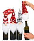 saint joy copribottiglia natalizio gnomi set 4 pezzi con cappello in lana ean 8050043127945