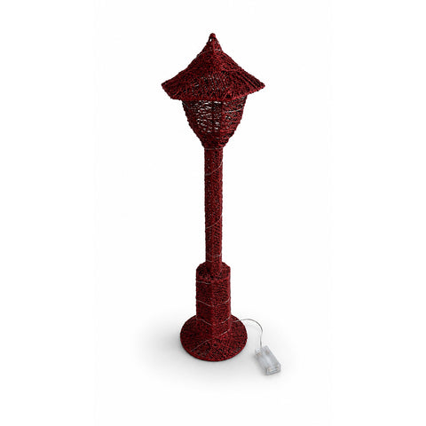 saint joy lampione decorativo natalizio 90 cm glitterato con luci led 3 colori ean 8056819079357