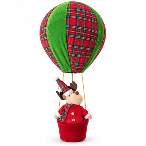 Leuchtender Weihnachtsballon mit Rentier oder Hündchen, 92 cm