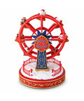 saint joy ruota panoramica natalizia con luci led musica e movimento rotante 2 colori decorazione natale animata altezza 26 cm base 22 cm plastica ean 8056819080872