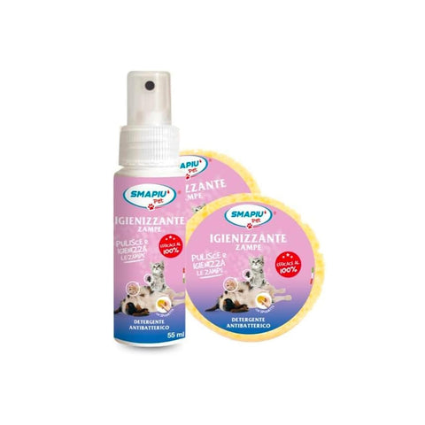 Reinigungsspray für Tierpfoten mit Schwamm 55ml