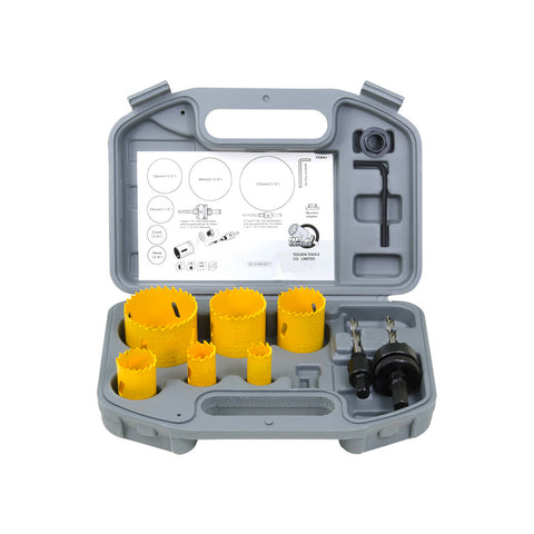 Set mit 9 Bi-Metall Lochsägen 19-22-29-38-44-57mm