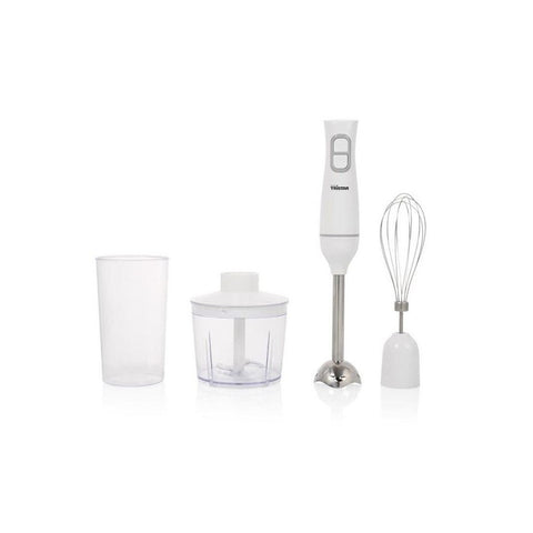 Stabmixer aus Edelstahl 2 Geschwindigkeiten 350 W Weiß