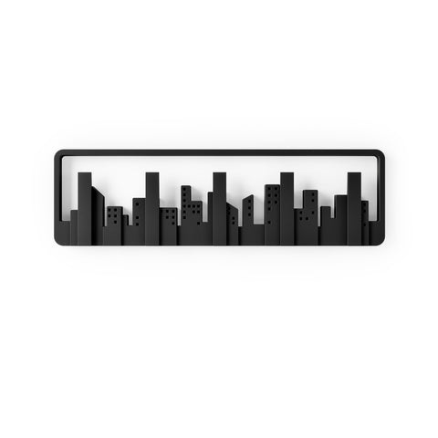 Wandgarderobe Skyline Schwarz