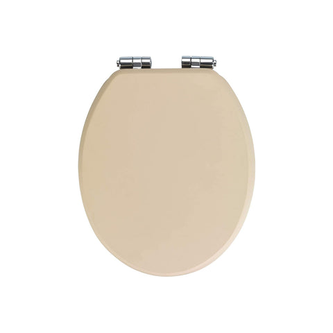WC-Sitz Cuero Beige in Lederoptik aus MDF