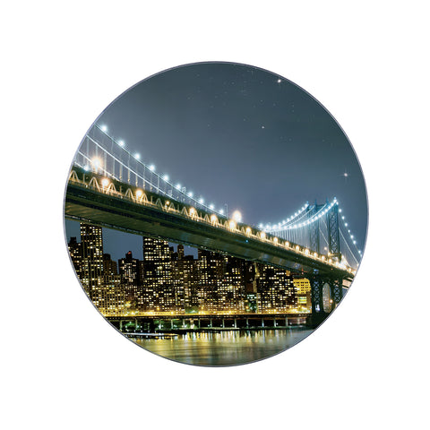 Untersetzer aus gehärtetem Glas Brooklyn 20cm