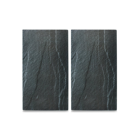 2er-Set Abdeckplatten für Kochfelder Schiefer