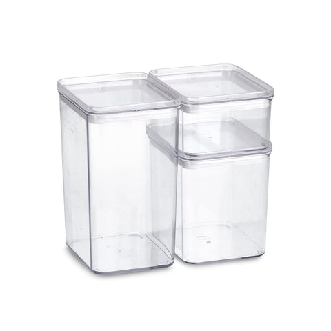 Set mit 3 Lebensmittelbehältern aus Kunststoff