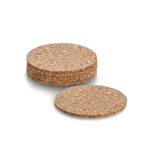 Set 6 Untersetzer aus Kork ø 9,5cm
