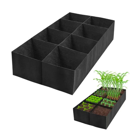 Stoff-Hochbeet 480L mit 8 Fächern – 182x91 cm