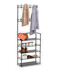 avilia home appendiabiti multiuso con 5 ripiani in tnt e 2 aste portabiti capienza 10 paia ean 8056819052909