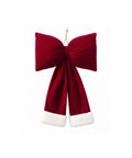saint joy fiocco albero di natale in velluto rosso con doppia coda 2 misure ean 8050043128515