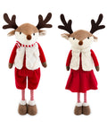 saint joy renna natalizia estendibile 45 80 cm con gambe telescopiche struttura in ferro 2 outfit scandinavo o country ean 8056819079593