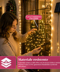 saint joy luci natalizie da esterno solari con telecomando 4 lunghezze ean 8050043128454