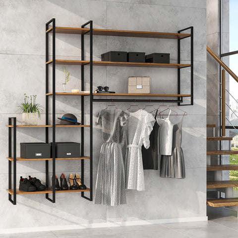 immagine-2-emuca-set-2-strutture-verticali-componi-scaffale-da-parete-in-acciaio-179x35cm-nero-ean-8432393275123
